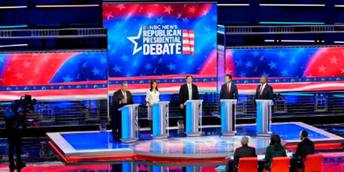 Ron DeSantis asegura en debate republicano que acabará con el narc0