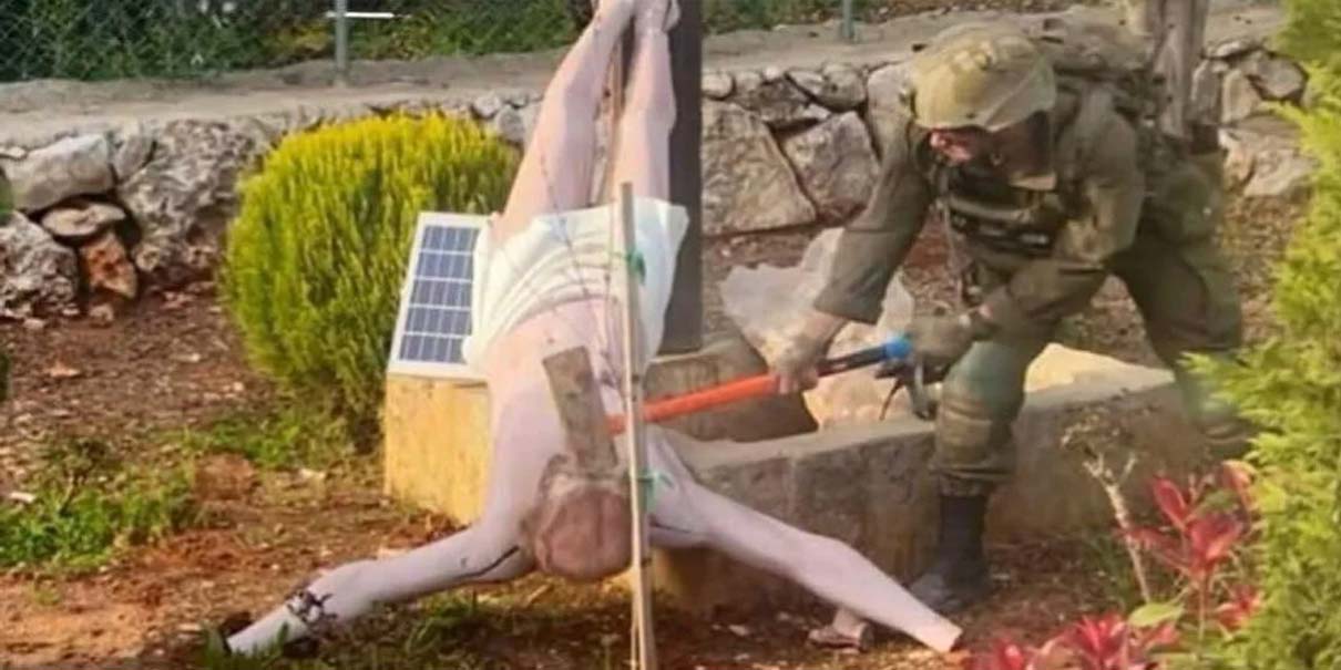 Ejército israelí destruye imagen de Cristo en Líbano y desata indignación mundial