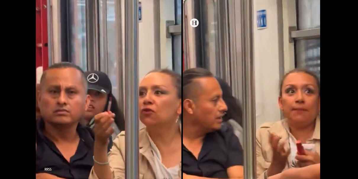 Hombre invade vagón exclusivo para mujeres en Metro de CDMX.  Usuaria lo increpa