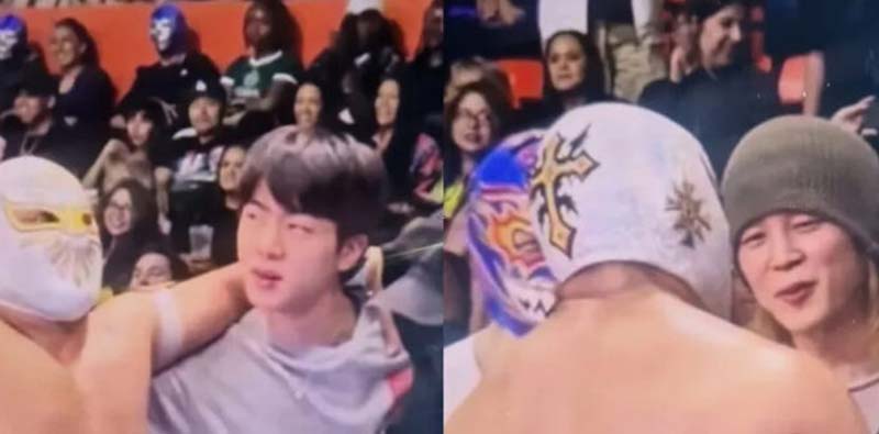 ¡Locura total! BTS aparece en lucha libre y Místico les dedica su entrada