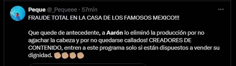 Aarón Mercury se despide de La Casa de los Famosos México; así queda la gran final