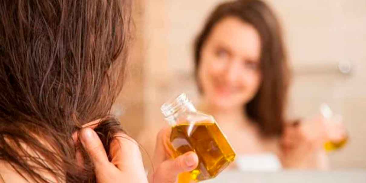 Aceite de argán en el cabello 