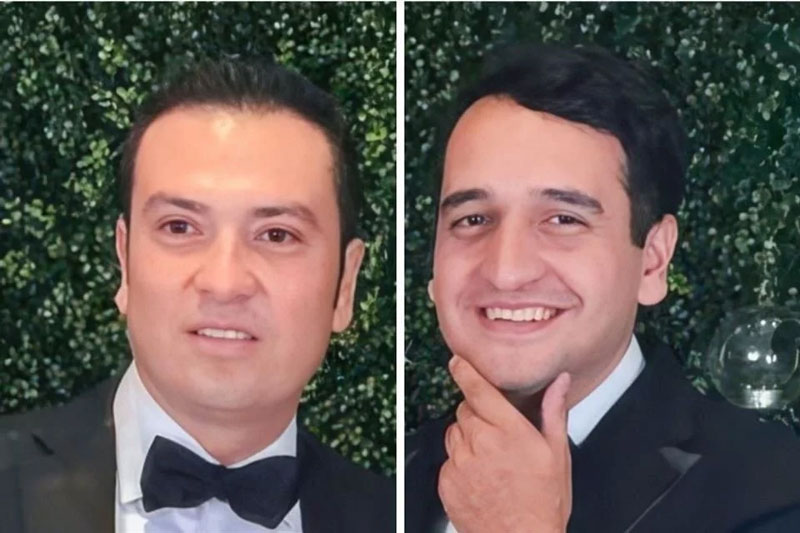 Jorge Amílcar Olán Aparicio y Andy López Beltrán.
