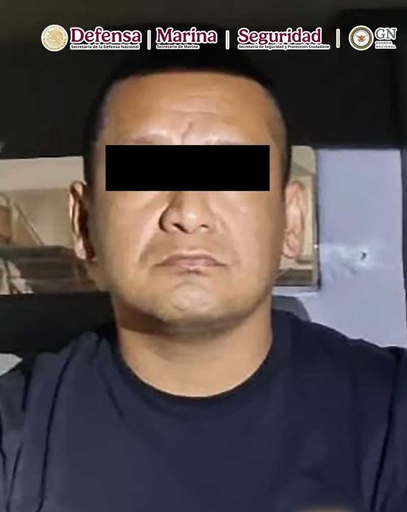 Iván “N”, alias “El Tanque”, presunto operador regional del CJNG, fue detenido en Zapopan, Jalisco.