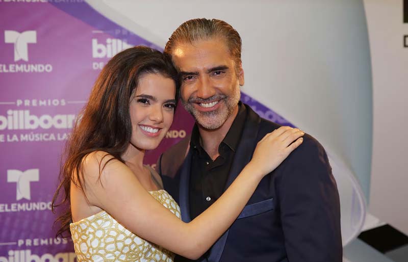 Camila Fernández y su papá, Alejandro Fernández.