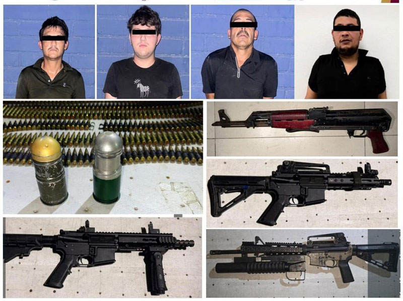 Orlando “N”, alias “El Coco Ranas”, presunto líder de una célula del Cártel de Sinaloa, fue detenido junto con otros tres hombres en Culiacán.