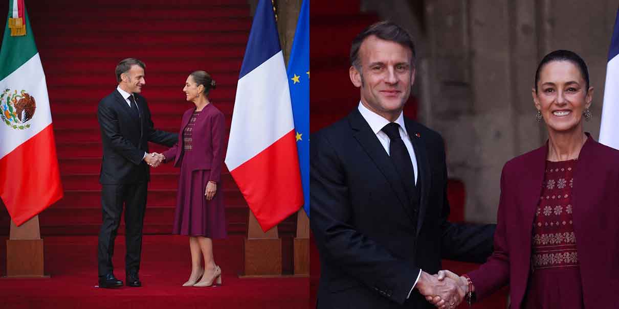 Reunión Macron y Sheinbaum