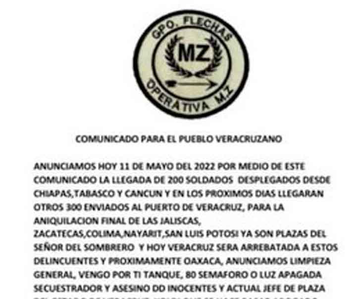 Así anunció el Mayo Zambada su irrupción en Veracruz ANIQUILACIÓN FINAL DE “LAS JALISCAS”