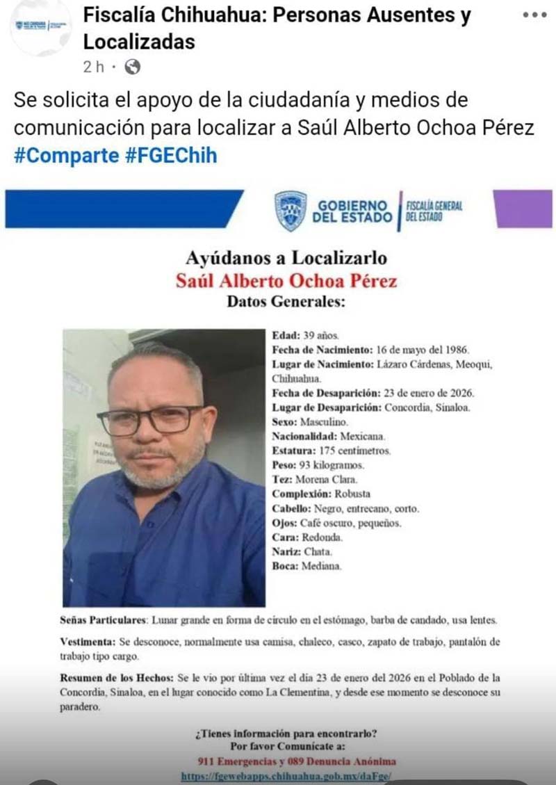 Diez mineros desaparecen en Concordia, Sinaloa tras ataque de comando armado