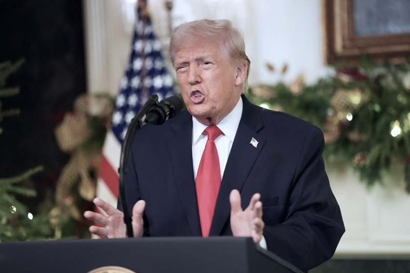 Trump celebra sus supuestos logros y responsabiliza a Biden por la economía