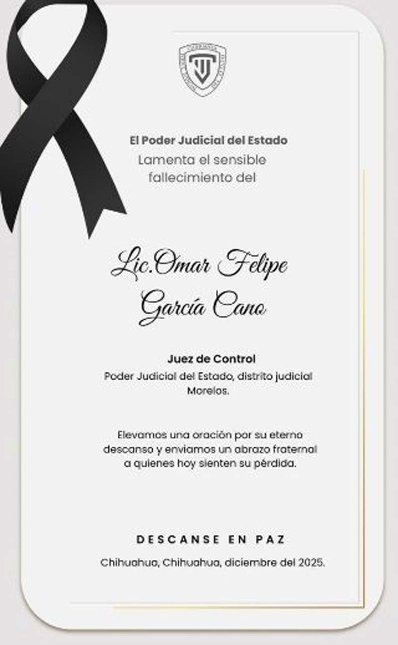 Encuentran sin vida a juez que seguía el expediente de César Duarte
