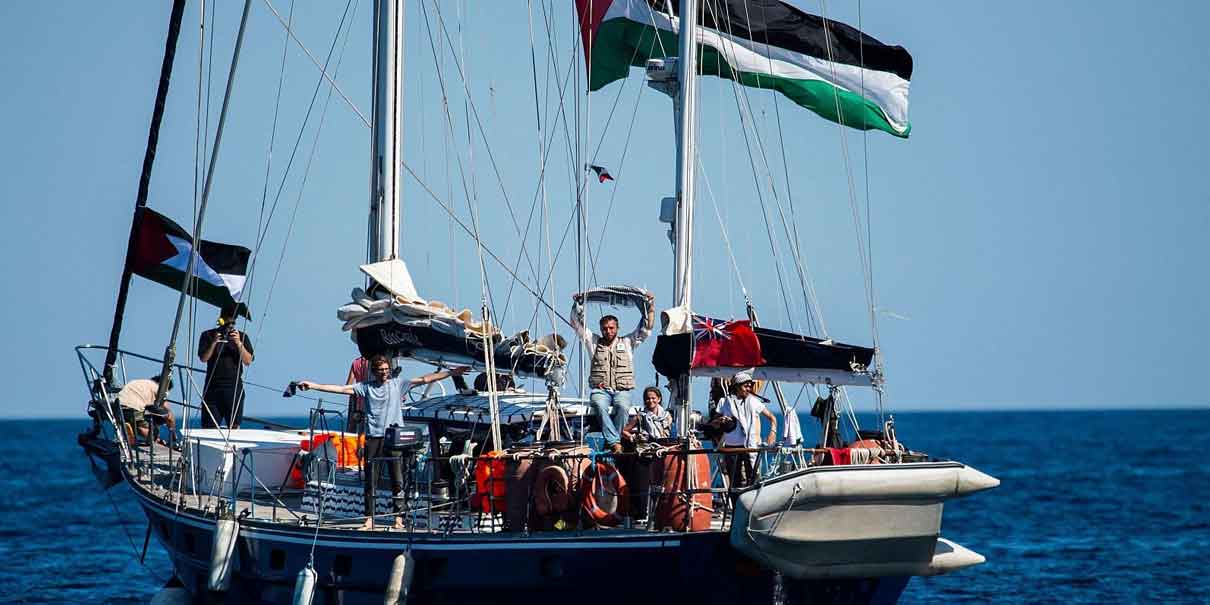 Fuerzas israelíes intercepta flotilla humanitaria con Greta Thunberg rumbo a Gaza