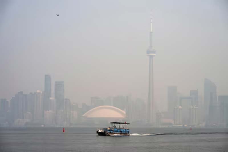 Impactantes imágenes: humo de incendios en Canadá cubre Nueva York previo a la final del Mundial 2026