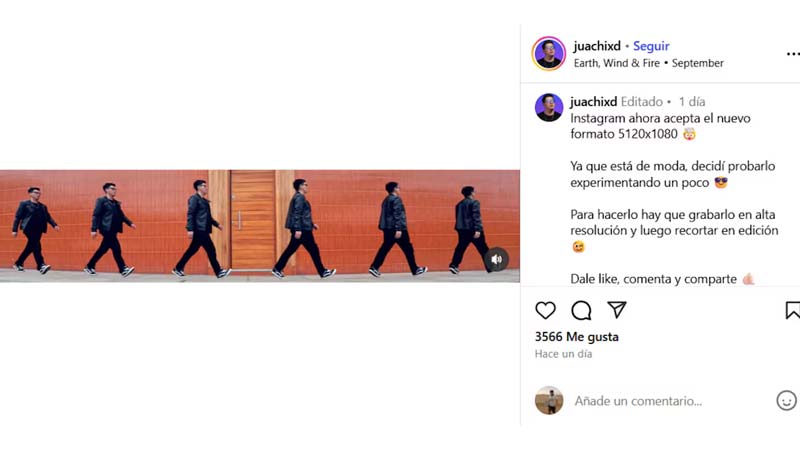 Nuevo formato panorámico en Instagram: guía para reels ultra anchos