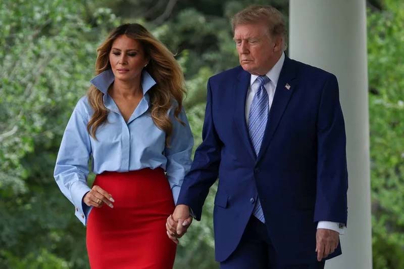 Melania y Donald Trump.