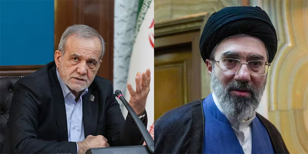 Masoud Pezeshkian se reunió con Mojtaba Jamenei, nuevo líder supremo de Irán.