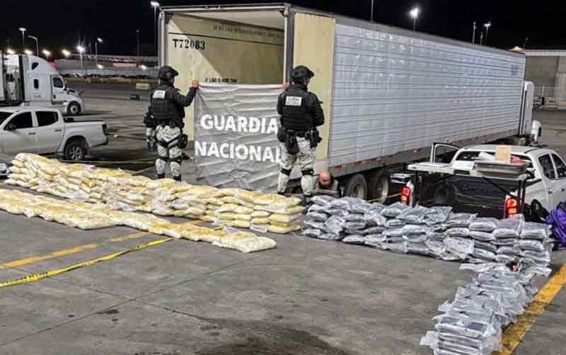 Decomisan más de 9 toneladas de drogas y químicos en Chiapas, Guerrero y Tijuana en operativos simultáneos
