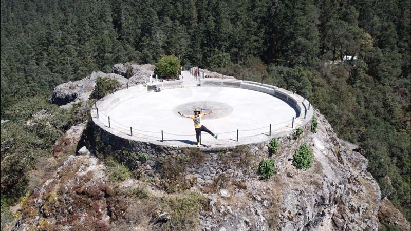 La Peña del Cuervo es uno de los miradores más fotografiados de Hidalgo.