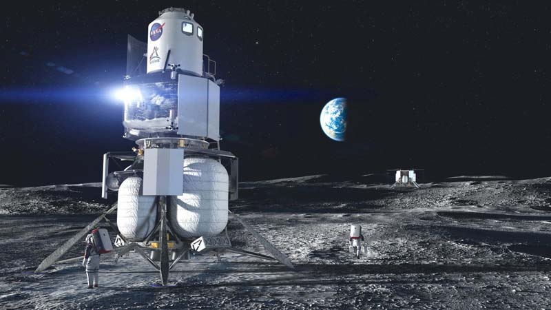 Así será la base lunar de la NASA en el polo sur de la Luna