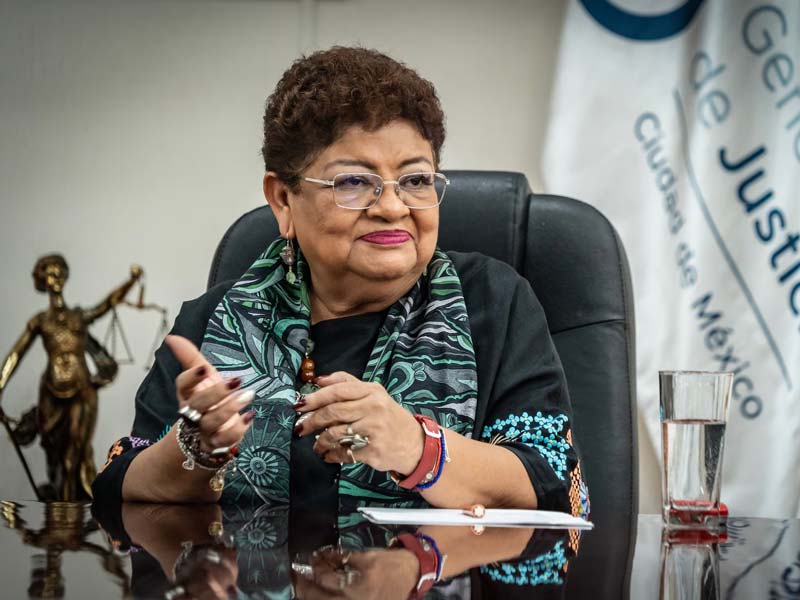 La fiscal Ernestina Godoy.