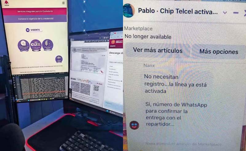 Chips de celular ya registrados se venden desde 27 pesos en Facebook; alertan por riesgo de robo de identidad