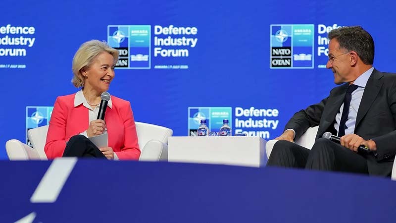 Ursula von der Leyen y Mark Rutte.
