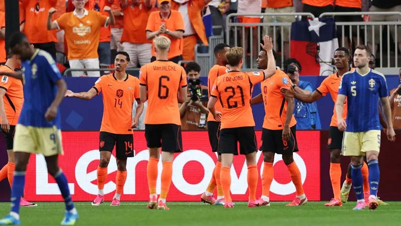 Países Bajos golea a Suecia y despierta en el Mundial 2026