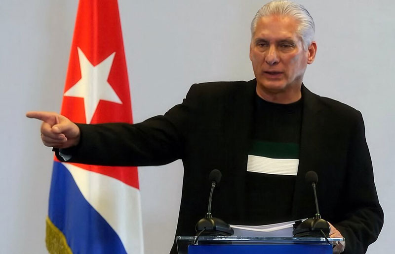 El presidente cubano Miguel Díaz-Canel cuestionó la orden judicial de Estados Unidos contra Raúl Castro.
