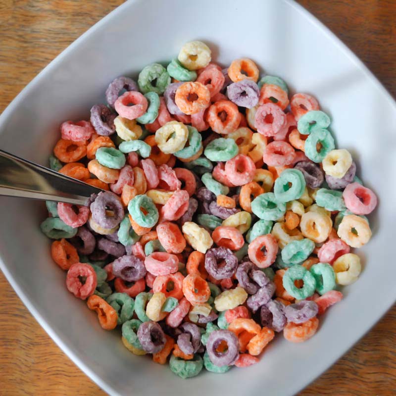 Cereales azucarados, entre los alimentos ultraprocesados.