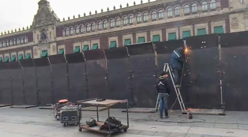Blindan Palacio Nacional por marchas de maestros y de la “Generación Z”