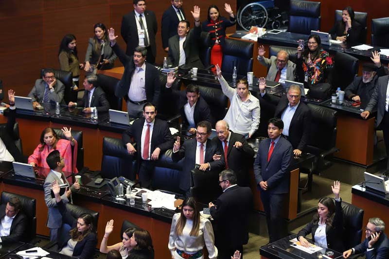 Avala Senado reforma para invalidar elecciones por injerencia extranjera y turna minuta a estados