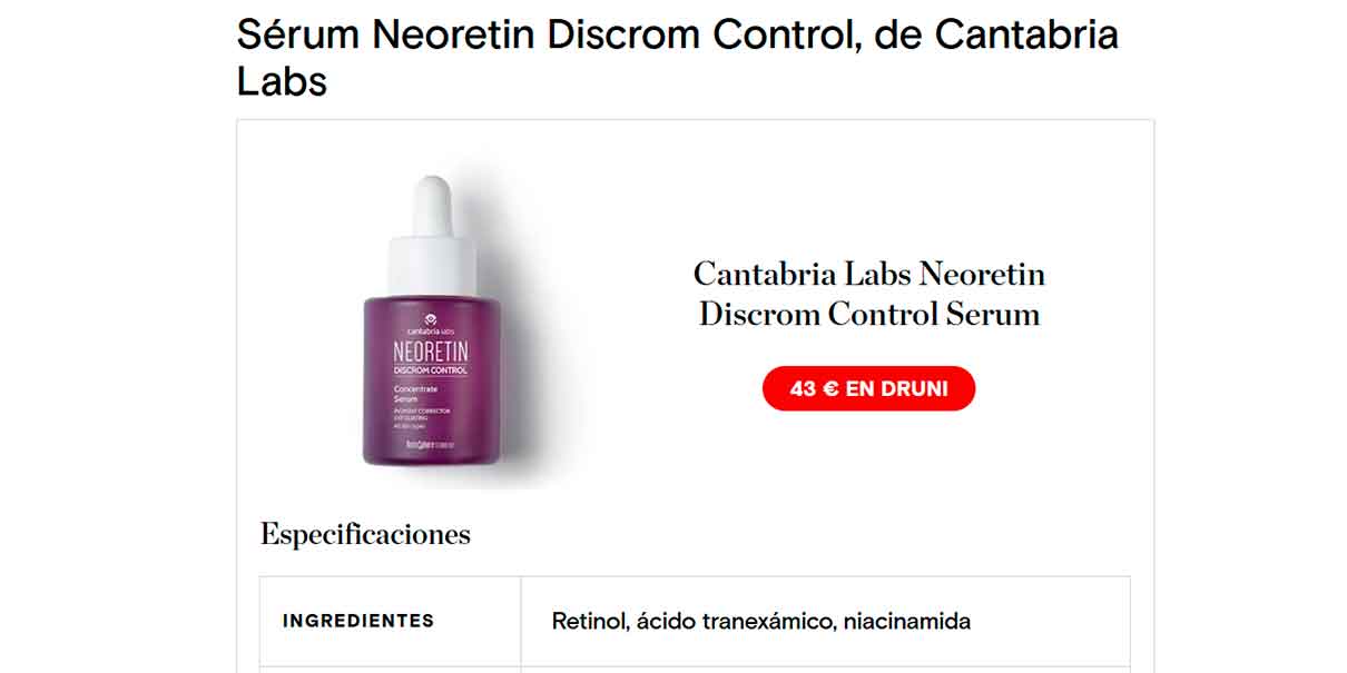 Crema para eliminar la melasma