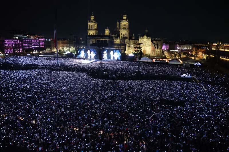 Shakira pulveriza récord de Los Fabulosos Cadillacs: 400 mil personas movieron las caderas en el Zócalo de CDMX
