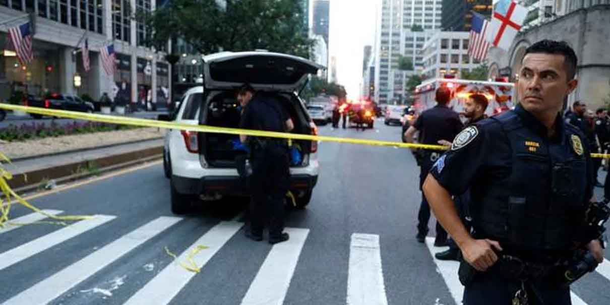 Tiroteo en edificio de Blackstone en Nueva York deja cinco muertos y varios heridos