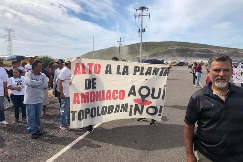 Toman planta de amoniaco en Sinaloa; comunidades indígenas frenan megaproyecto