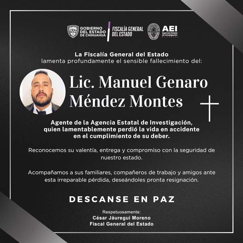 Mueren agentes y mando de AEI tras despliegue contra laboratorios clandestinos en Chihuahua