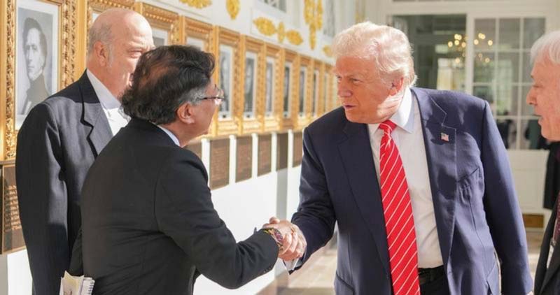 Petro revela nombres de capos del narcotráfico a Trump durante su primer encuentro
