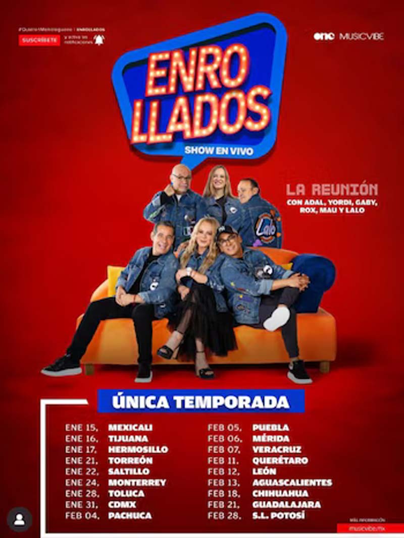 Vuelve Otro Rollo con Enrollados: Adal Ramones y Yordi Rosado confirman 18 fechas