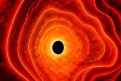 Descubren una “estrella de agujero negro” con el telescopio James Webb