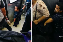 Captan en video a hombre de talla baja cometiendo presunto robo en el Metro de la CDMX