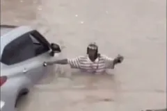 Tormenta en Saltillo deja vialidades anegadas y rescates ciudadanos en zonas inundadas