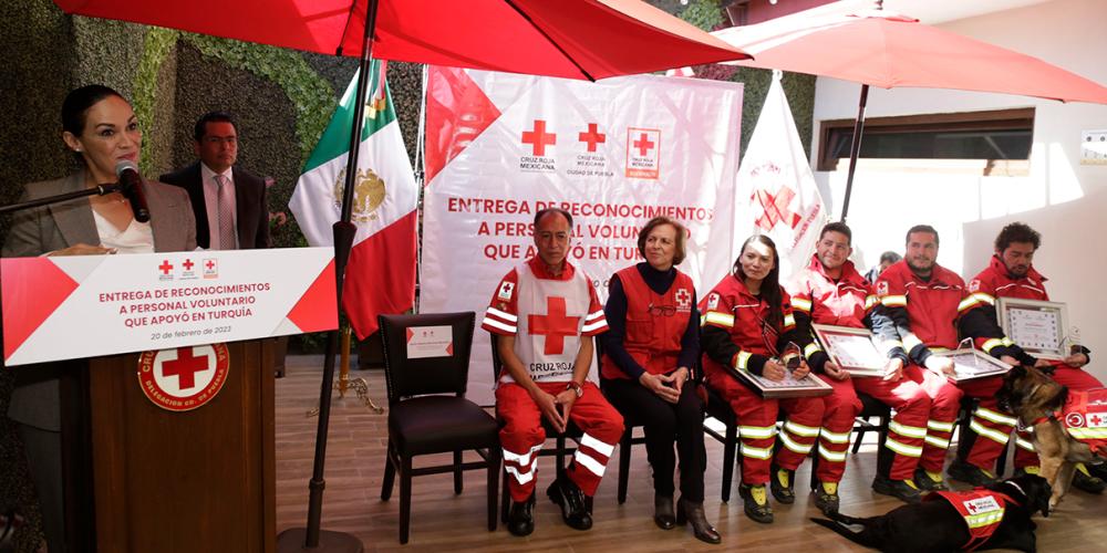 Cruz Roja reconoce labor de rescatistas que participaron en Turquía