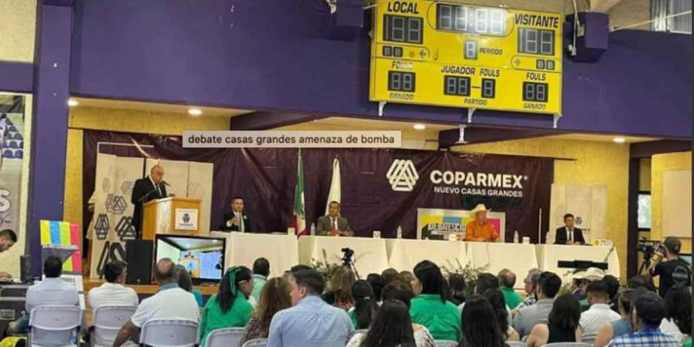 Suspenden debate electoral por amenaza de bomba en Chihuahua