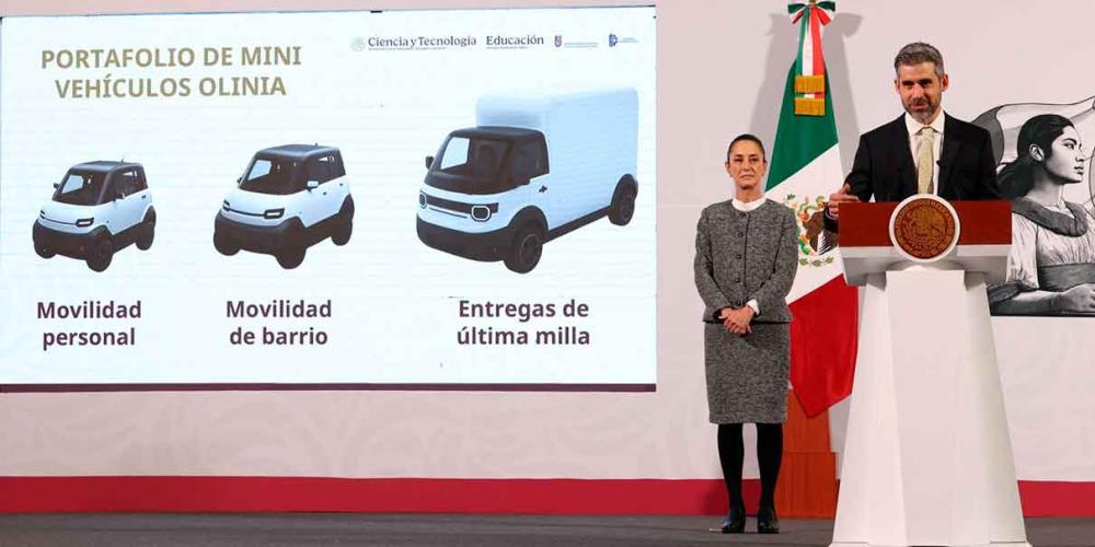 Sheinbaum presenta Olinia; la apuesta mexicana por miniautos eléctricos accesibles