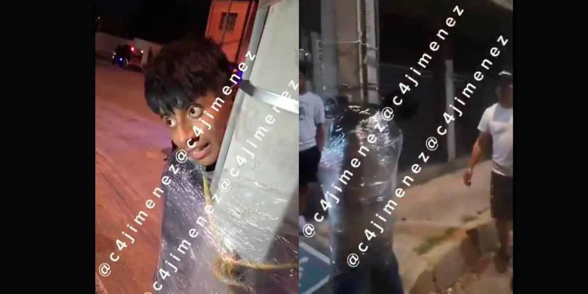 VIDEO. Vecinos enfurecidos emplayan a ladrón por robo a casa en Chimalhuacán