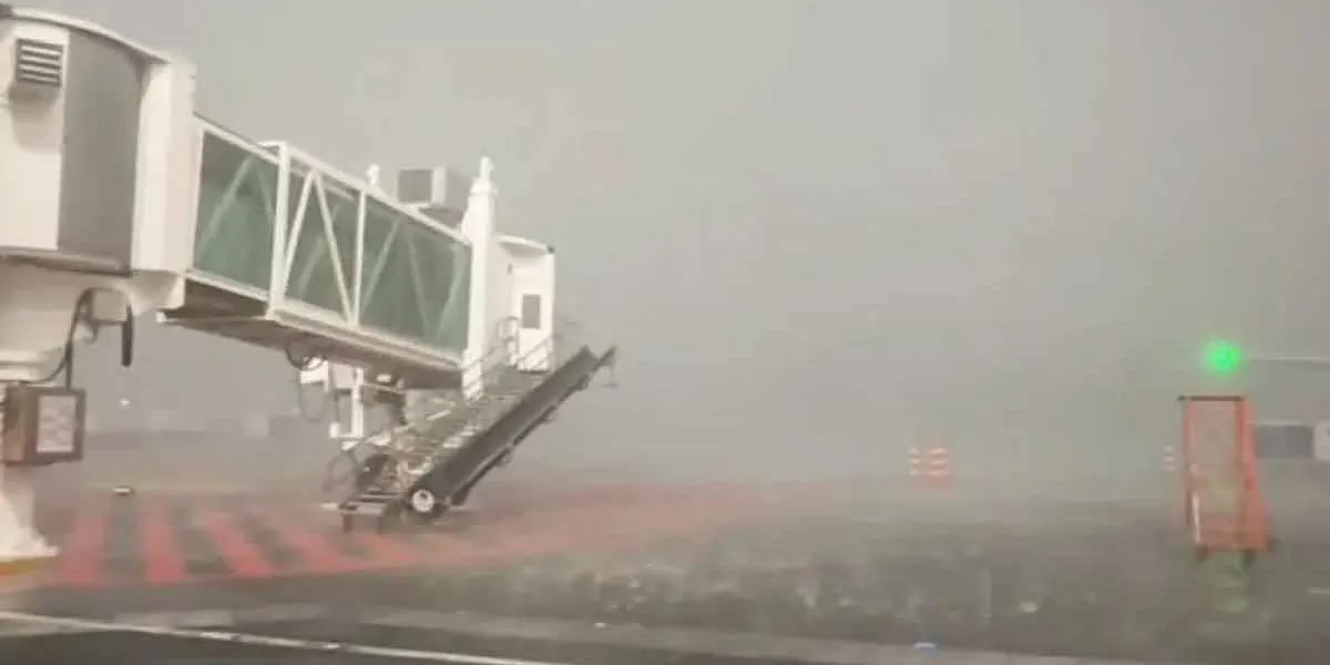 Tormenta en CDMX: granizo, inundaciones y suspensión de vuelos en AICM