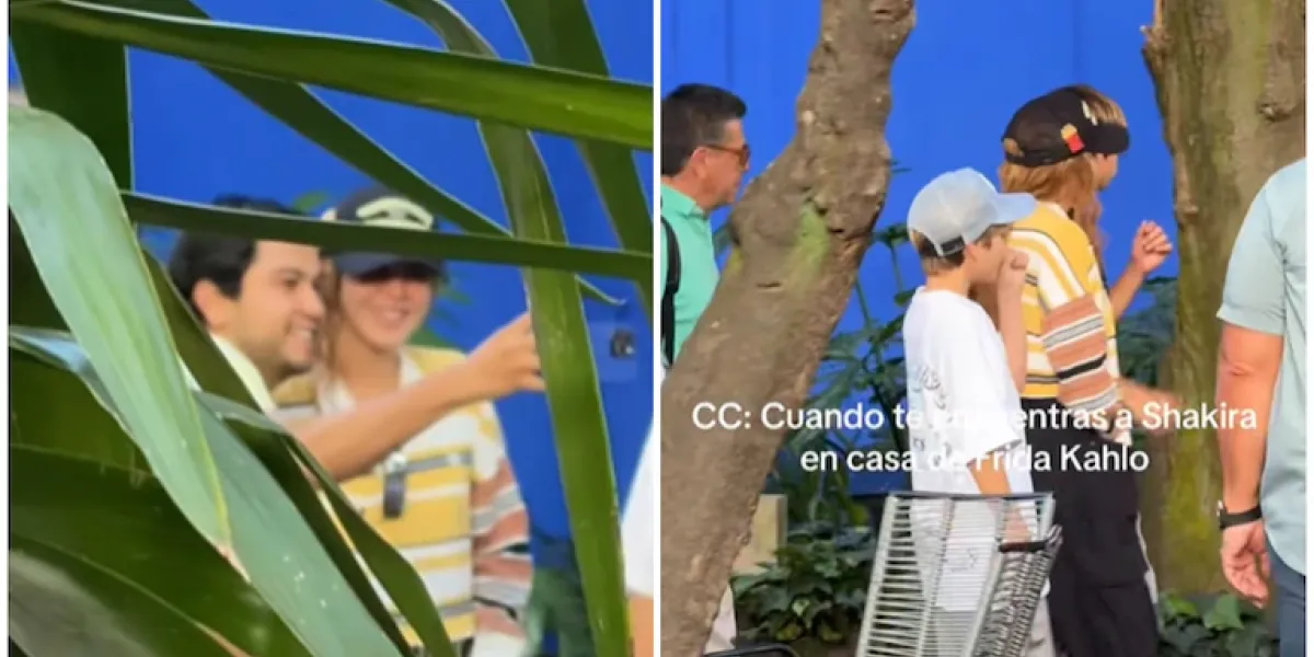 Shakira visita La Casa de Frida Kahlo con sus hijos Sasha y Milan