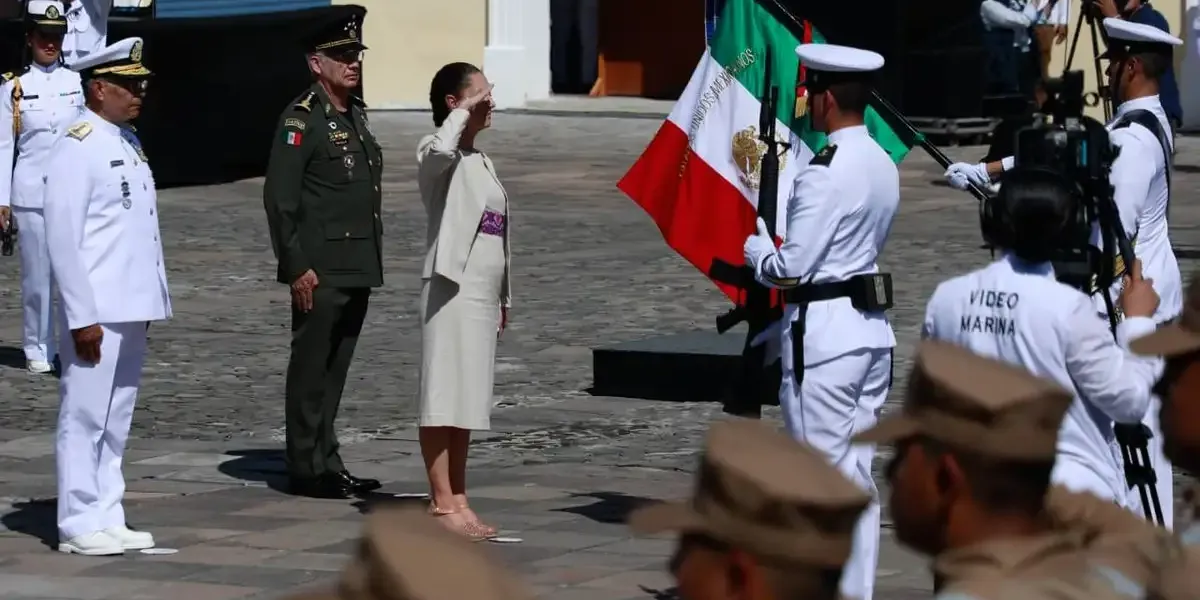 Sheinbaum llama a la alerta nacional en el Día de la Armada