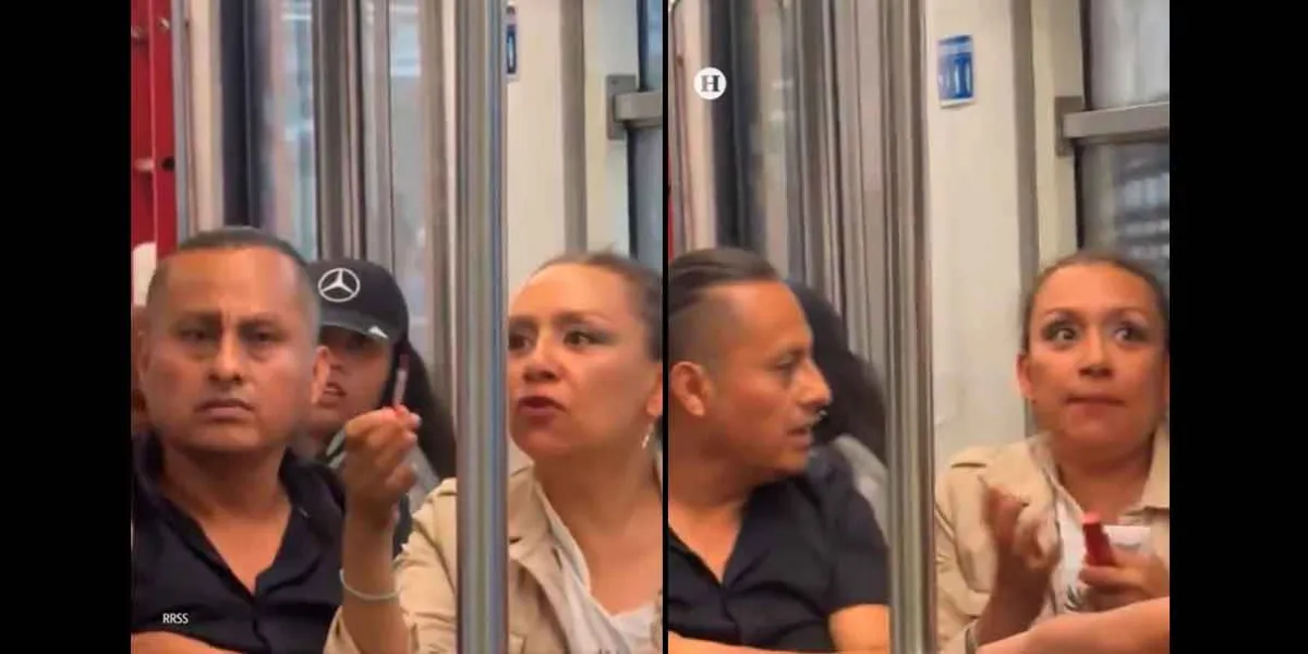 Hombre invade vagón exclusivo para mujeres en Metro de CDMX.  Usuaria lo increpa