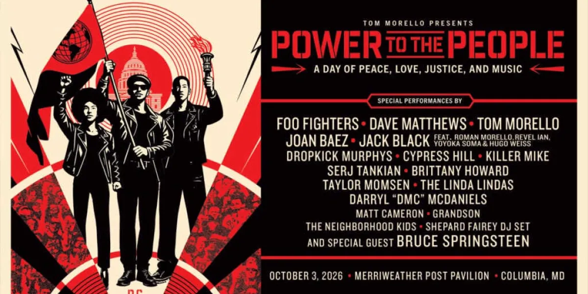Tom Morello anuncia el Power to the People Festival en Maryland
